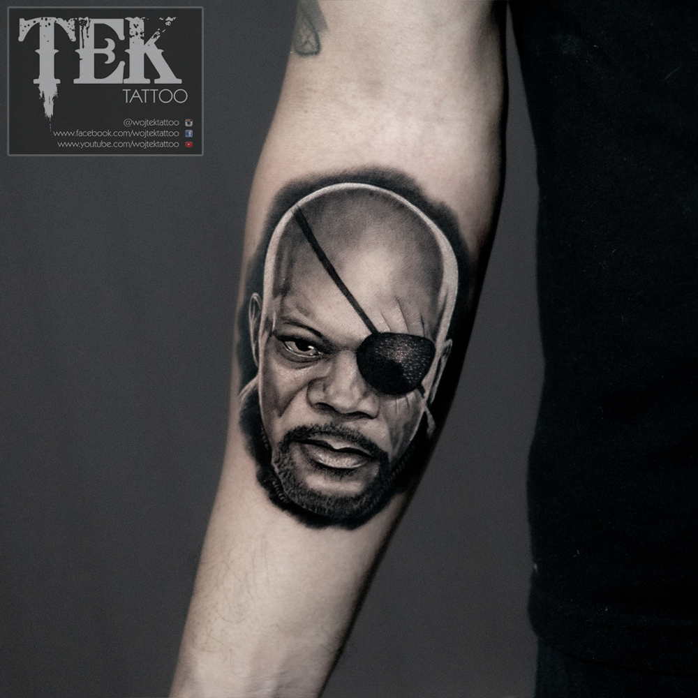 Nick Fury tattoo