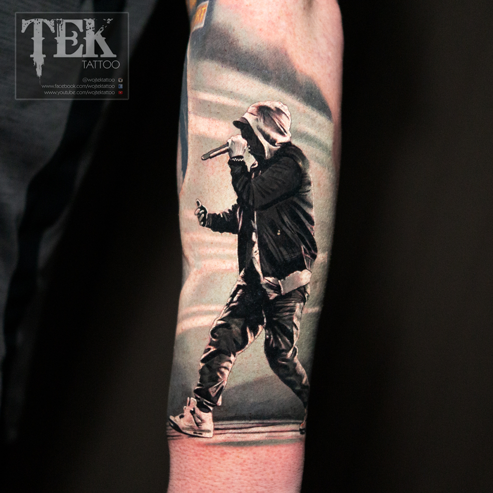 Eminem stage tattoo